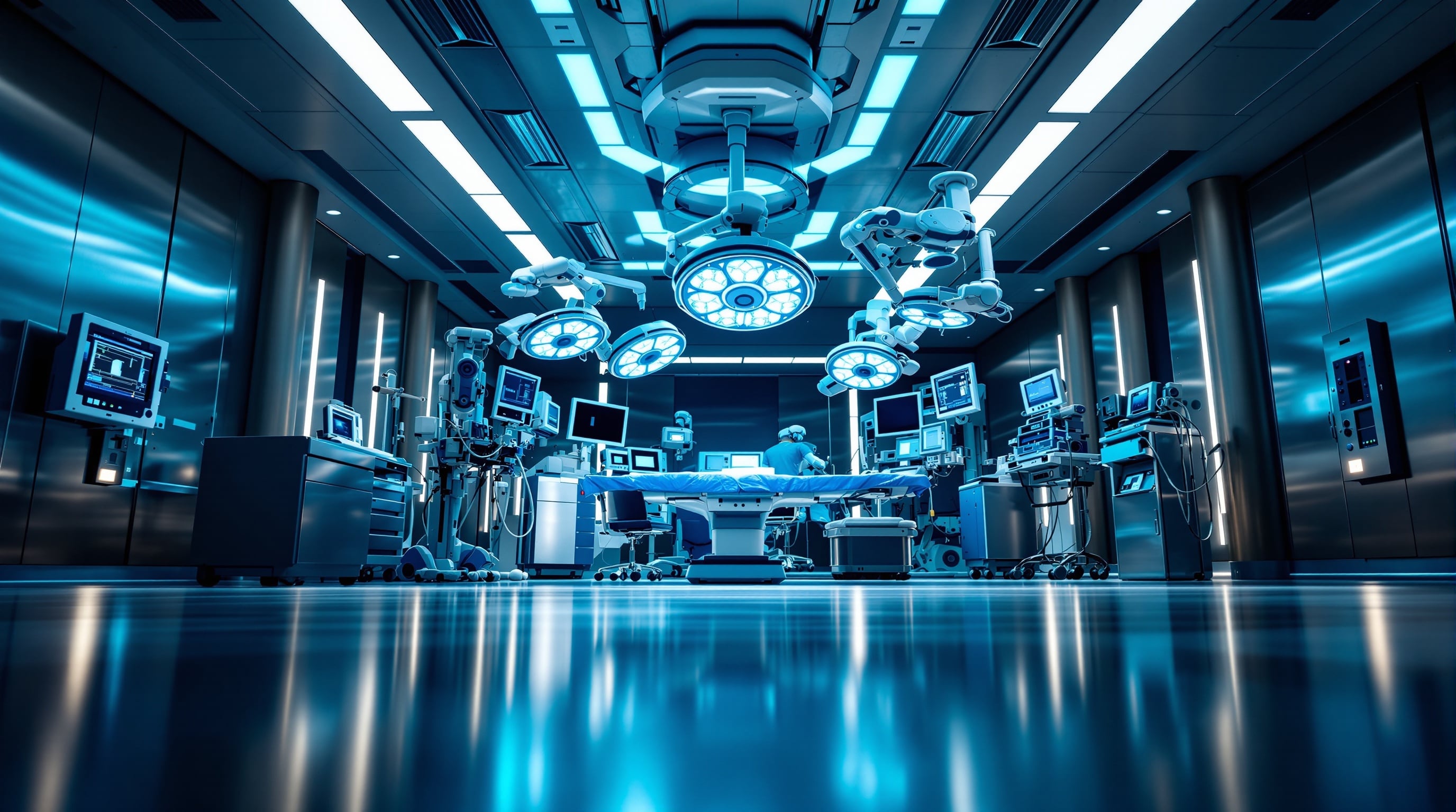 Modern medical operating room with advanced equipment
